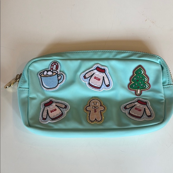 Stoney Clover Lane turquoise small pouch - Picture 1 of 12